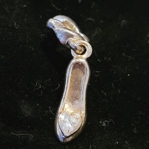 Chamila Steeling silver high heel charm with Swarovski crystal